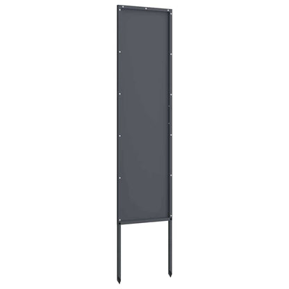 Tuin decoratief paneel Antraciet 32 x 140 cm Koudgewalst staal