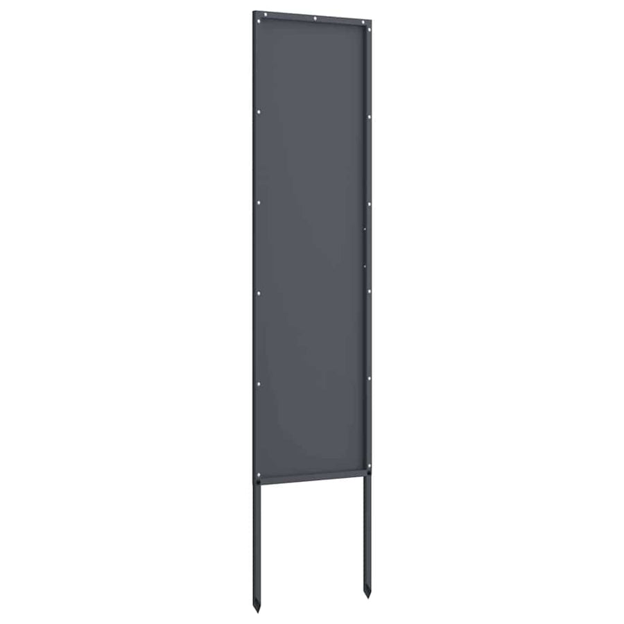 Tuin decoratief paneel Antraciet 32 x 140 cm Koudgewalst staal
