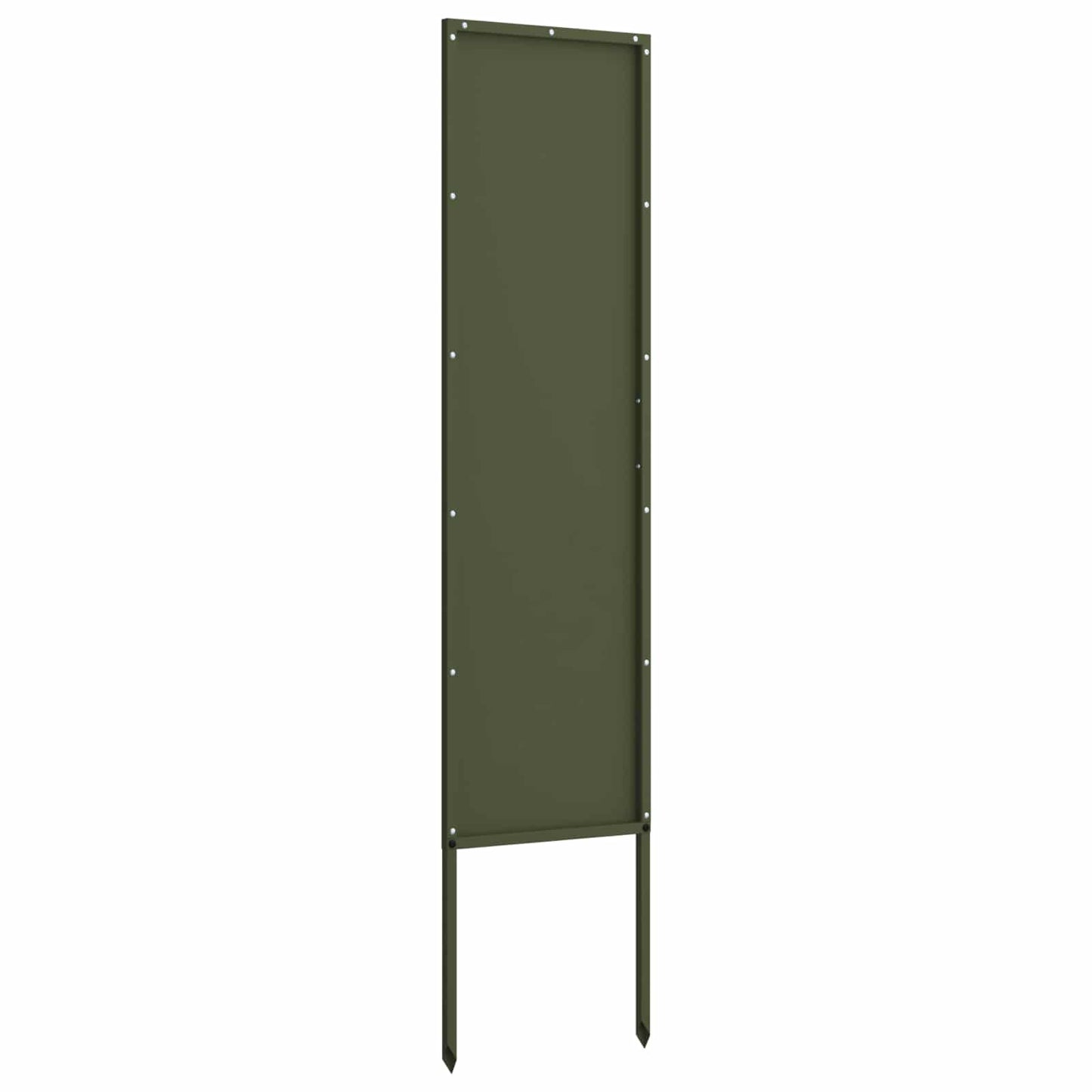 Tuin Privacy Screen Olijfgroen 32 x 140 cm Koudgewalst staal