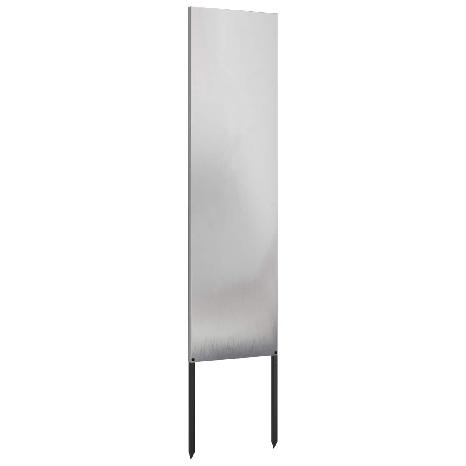 Tuin Privacy Screen Fretwerk Zilver 32 x 140 cm Roestvrij staal