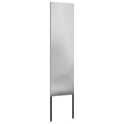 Tuin Privacy Screen Fretwerk Zilver 32 x 140 cm Roestvrij staal