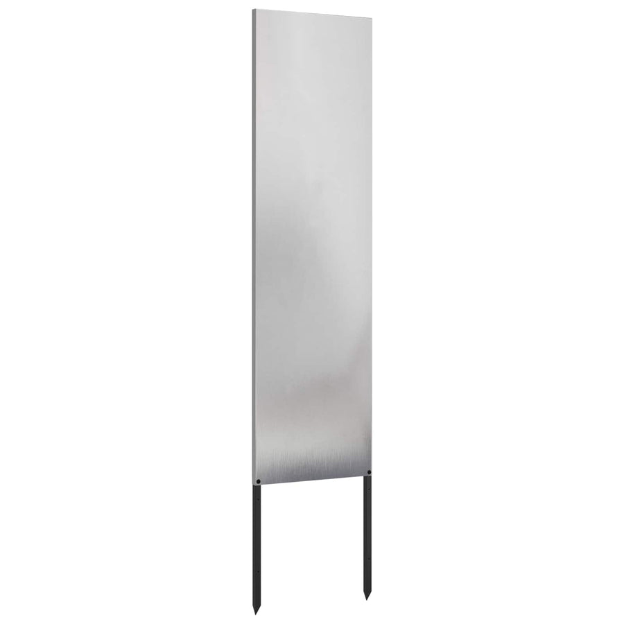 Tuin Privacy Screen Fretwerk Zilver 32 x 140 cm Roestvrij staal