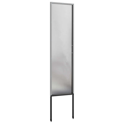 Tuin Privacy Screen Fretwerk Zilver 32 x 140 cm Roestvrij staal
