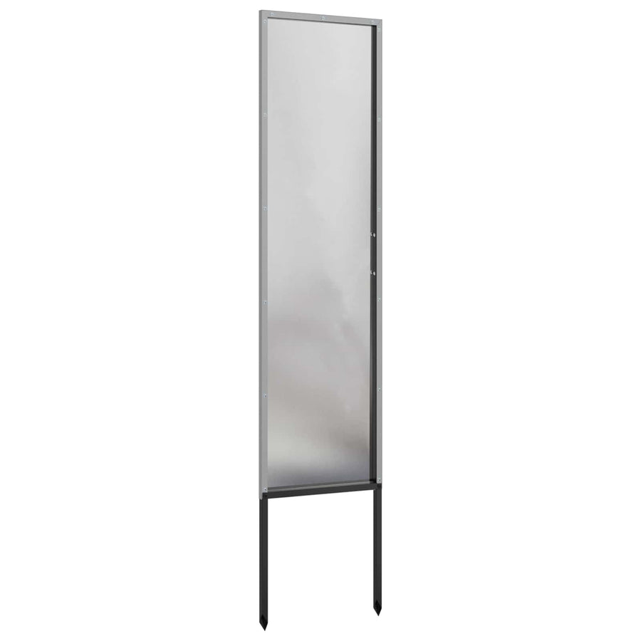 Tuin Privacy Screen Fretwerk Zilver 32 x 140 cm Roestvrij staal