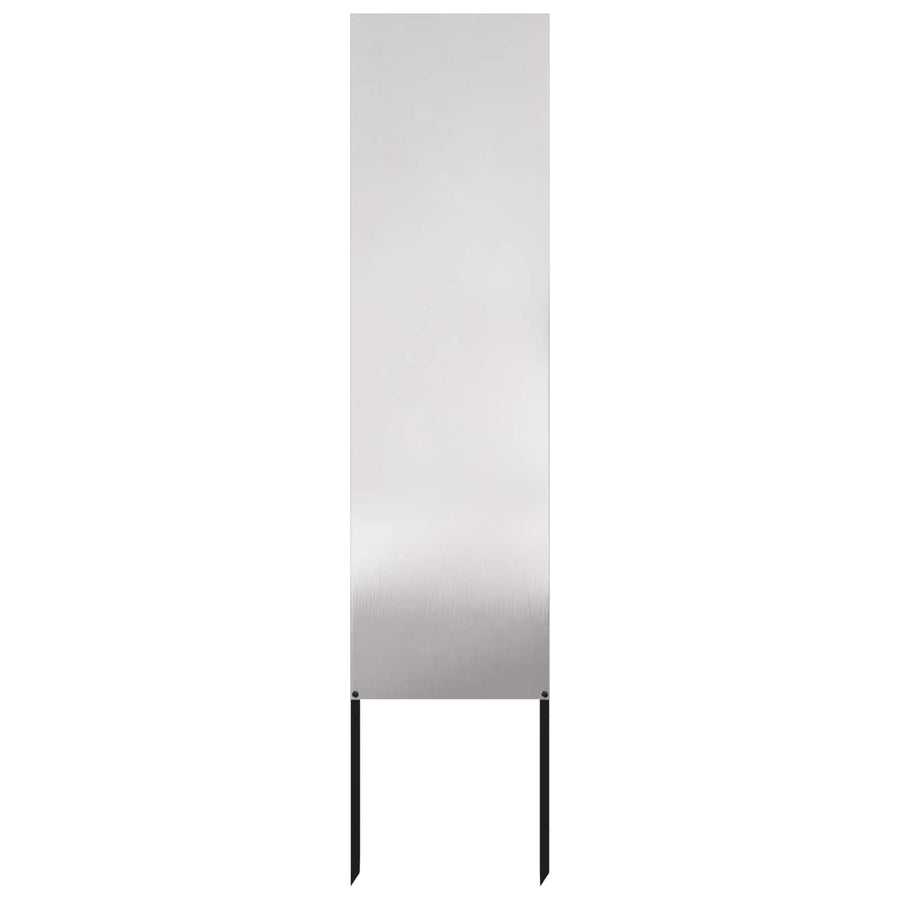 Tuin Privacy Screen Fretwerk Zilver 32 x 140 cm Roestvrij staal