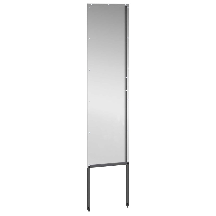 Tuin Privacy Screen Zilver 32 x 140 cm Gegalvaniseerd staal
