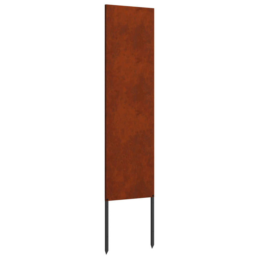 Tuin Privacy Screen Fretwerk Roestig 32 x 140 cm Cortenstaal