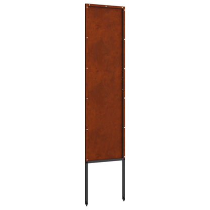 Tuin Privacy Screen Fretwerk Roestig 32 x 140 cm Cortenstaal