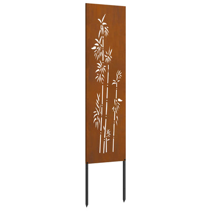 Tuin Privacy Screen Bloemen Roestig 32 x 140 cm Cortenstaal