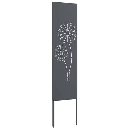 Tuin Privacy Screen Antraciet 32 x 140 cm Koudgewalst staal