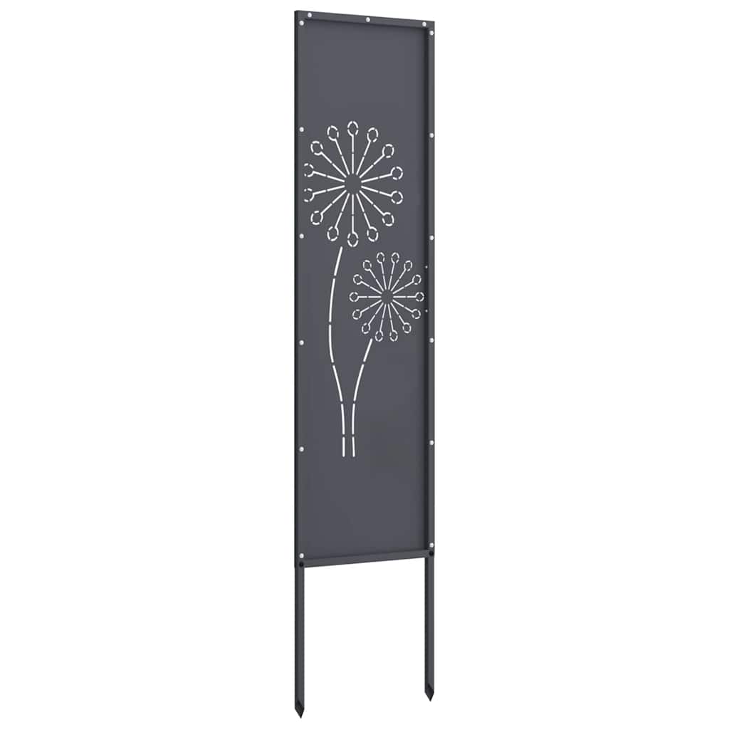 Tuin Privacy Screen Antraciet 32 x 140 cm Koudgewalst staal
