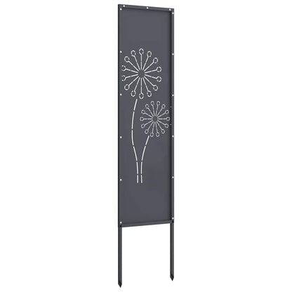 Tuin Privacy Screen Antraciet 32 x 140 cm Koudgewalst staal