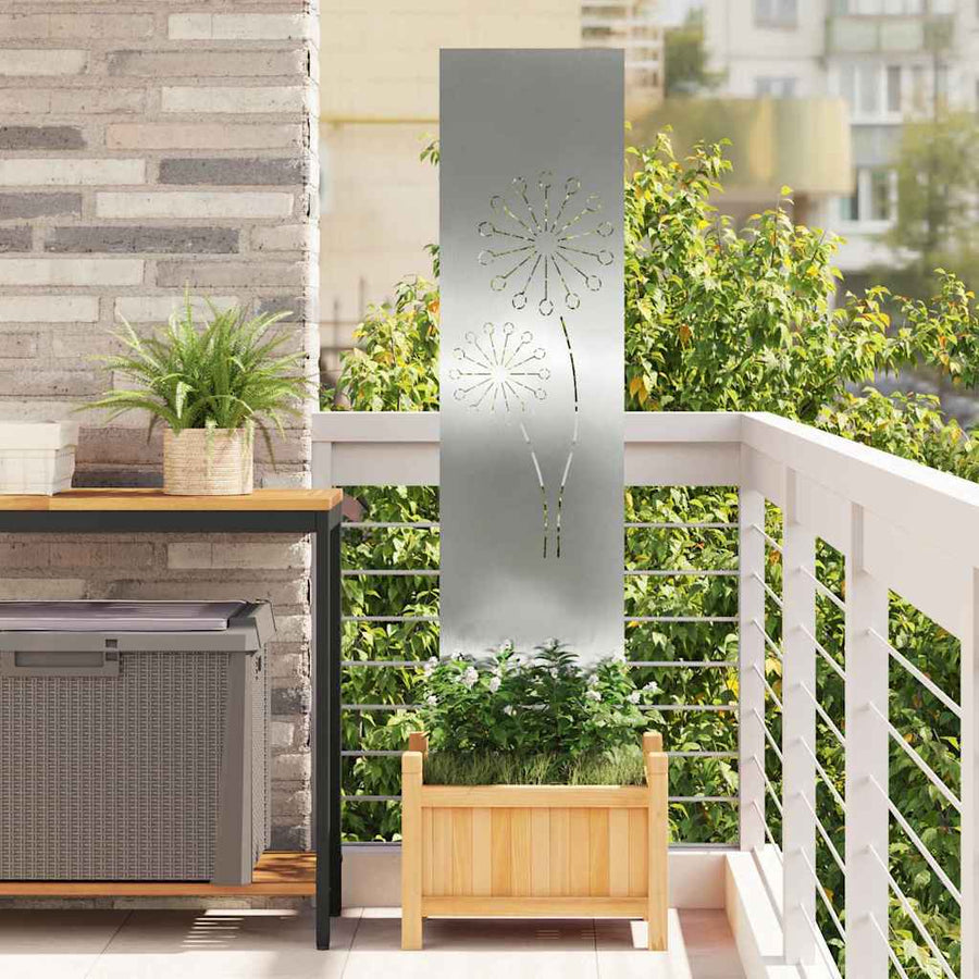 Tuin Privacy Screen Zilver 32 x 140 cm Gegalvaniseerd staal