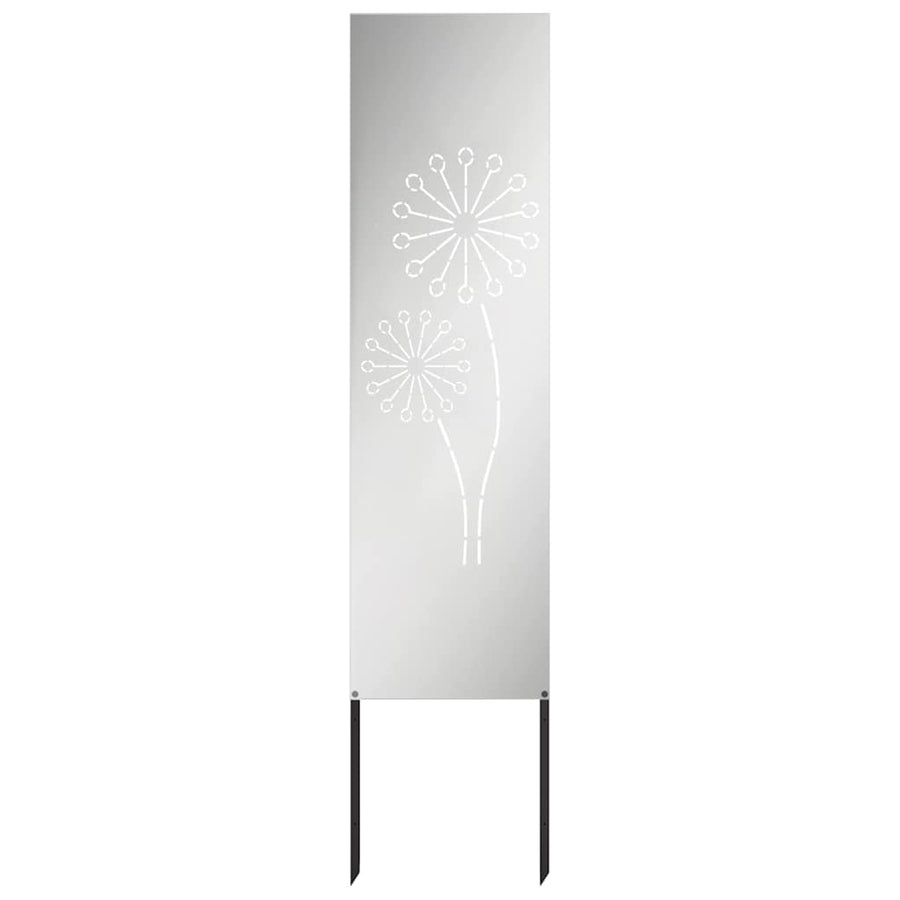 Tuin Privacy Screen Zilver 32 x 140 cm Gegalvaniseerd staal