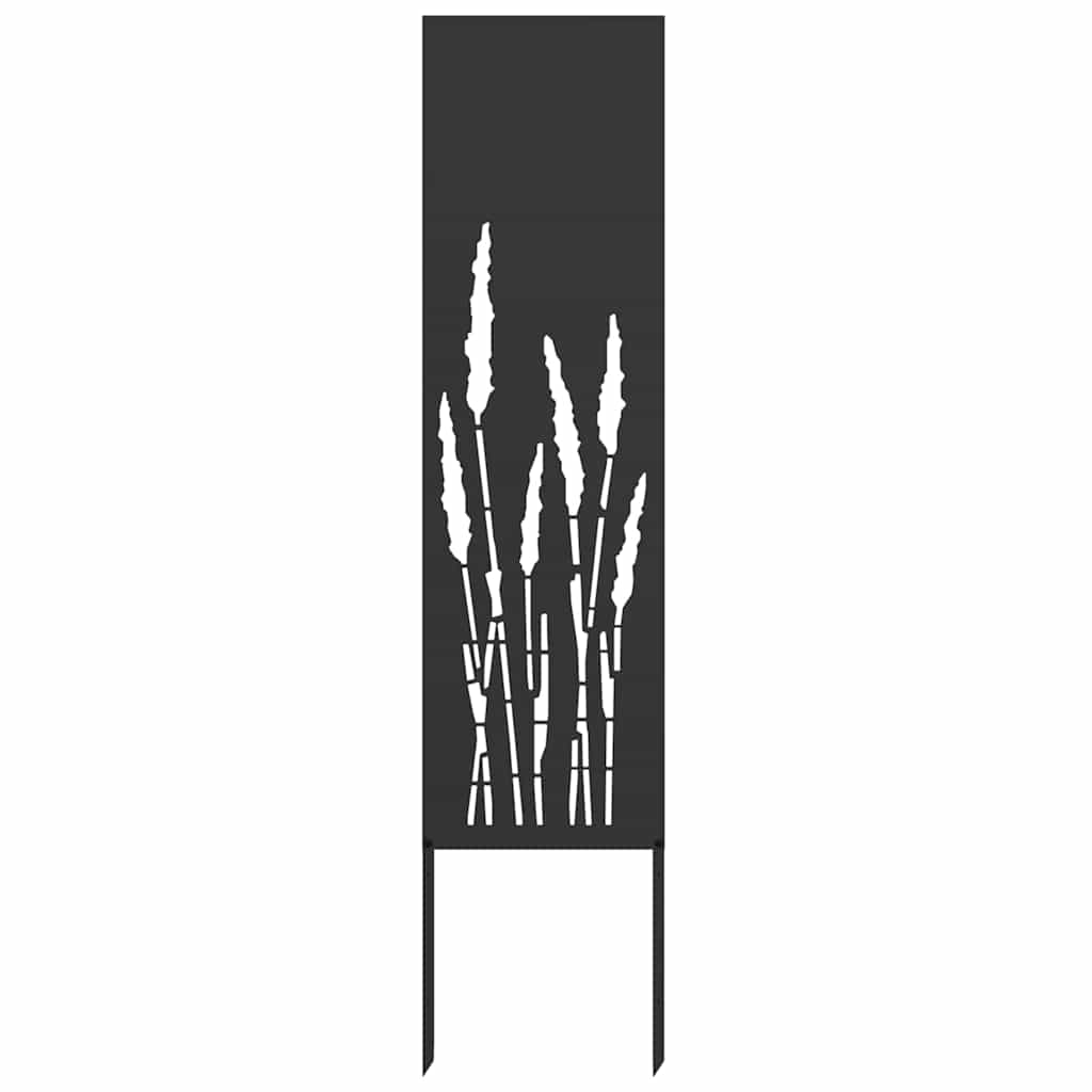 Tuin decoratief paneel Zwart 32 x 140 cm Koudgewalst staal