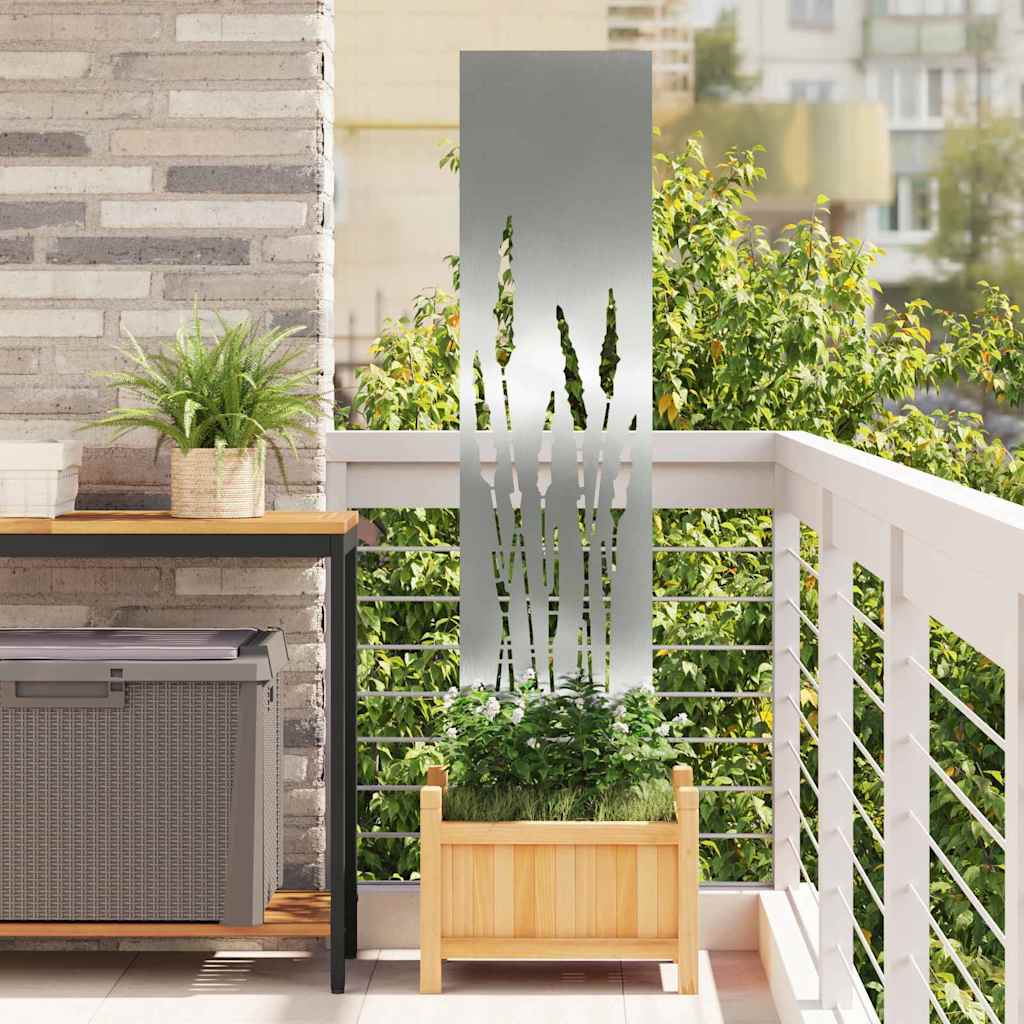Tuin Privacy Screen Zilver 32 x 140 cm Gegalvaniseerd staal