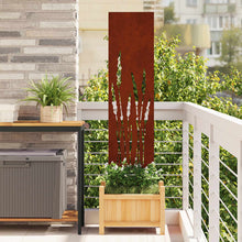 Tuin Privacy Screen Fretwerk Roestig 32 x 140 cm weervast staal
