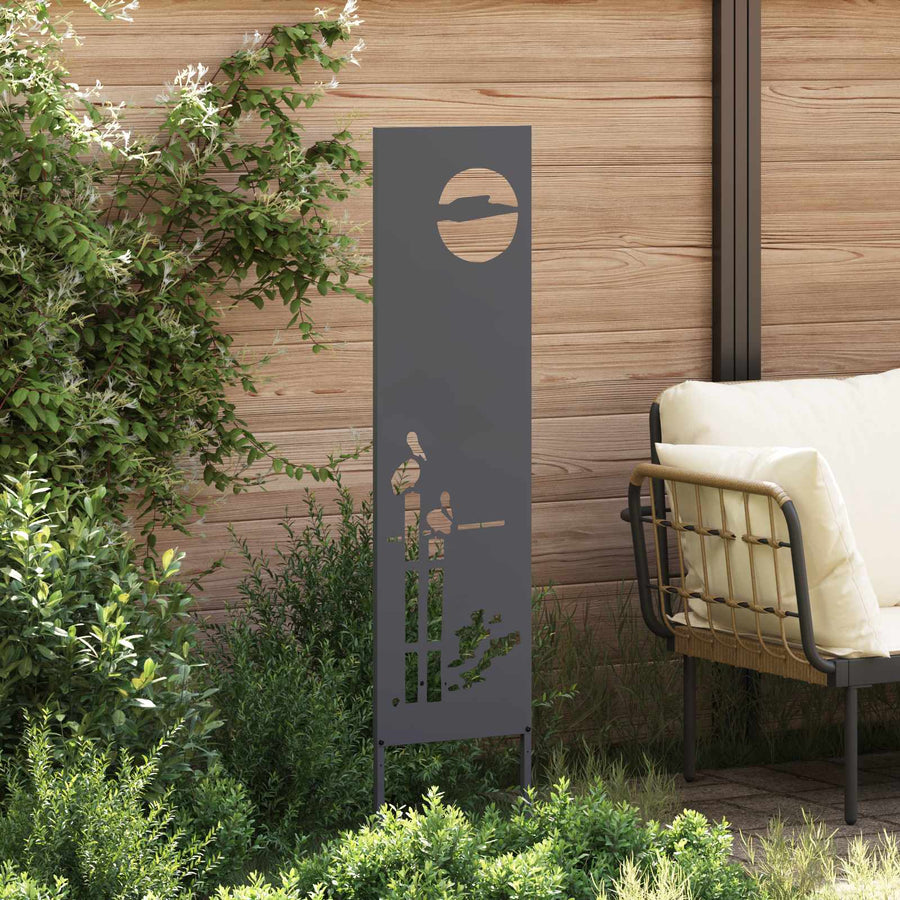 Tuin Privacy Screen Antraciet 32 x 140 cm Koudgewalst staal
