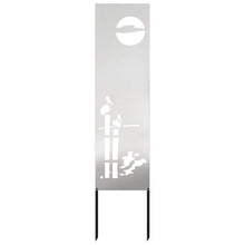 Tuin Privacy Screen Fretwerk Zilver 32 x 140 cm Roestvrij staal