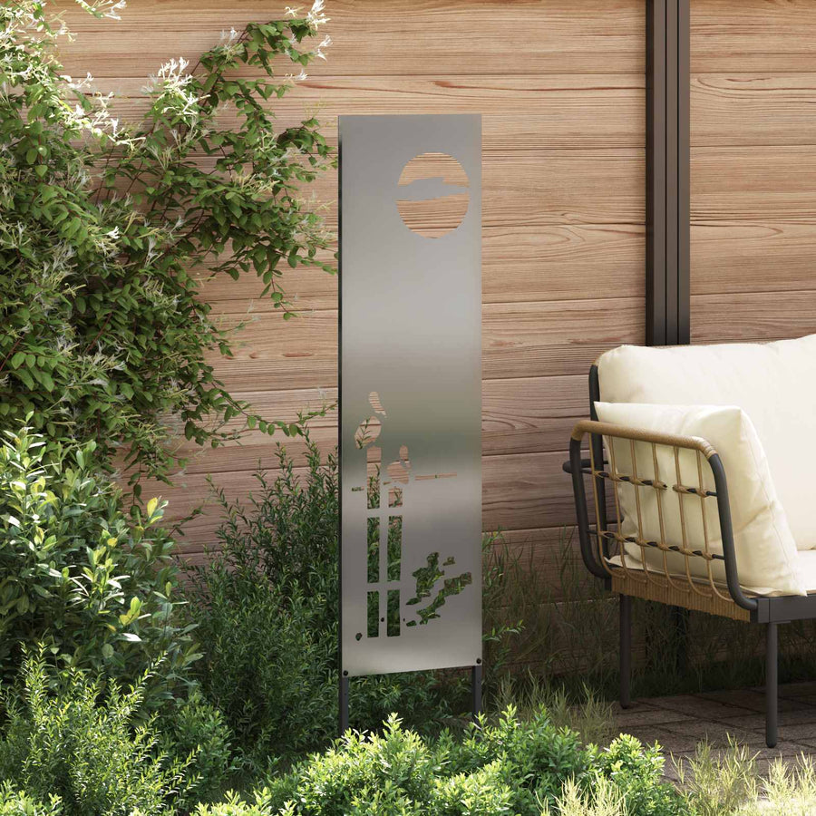 Tuin Privacy Screen Zilver 32 x 140 cm Gegalvaniseerd staal