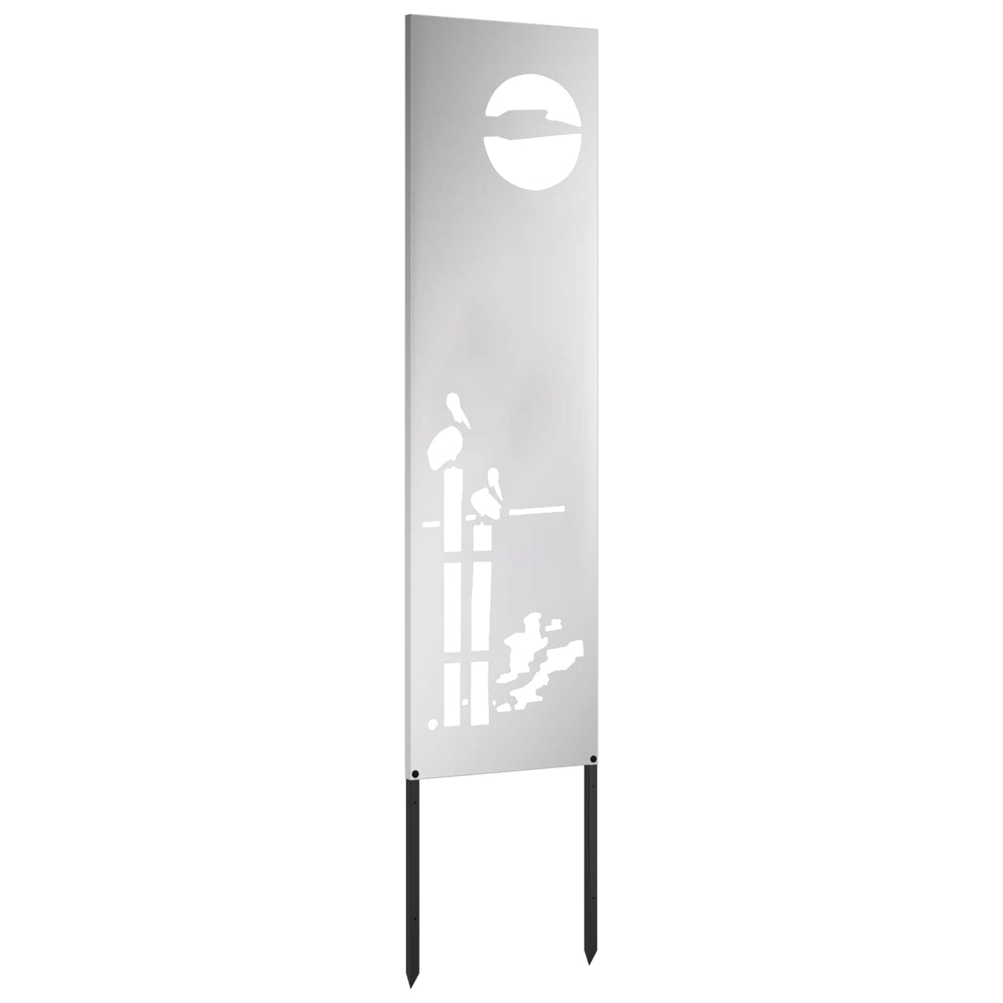 Tuin Privacy Screen Zilver 32 x 140 cm Gegalvaniseerd staal