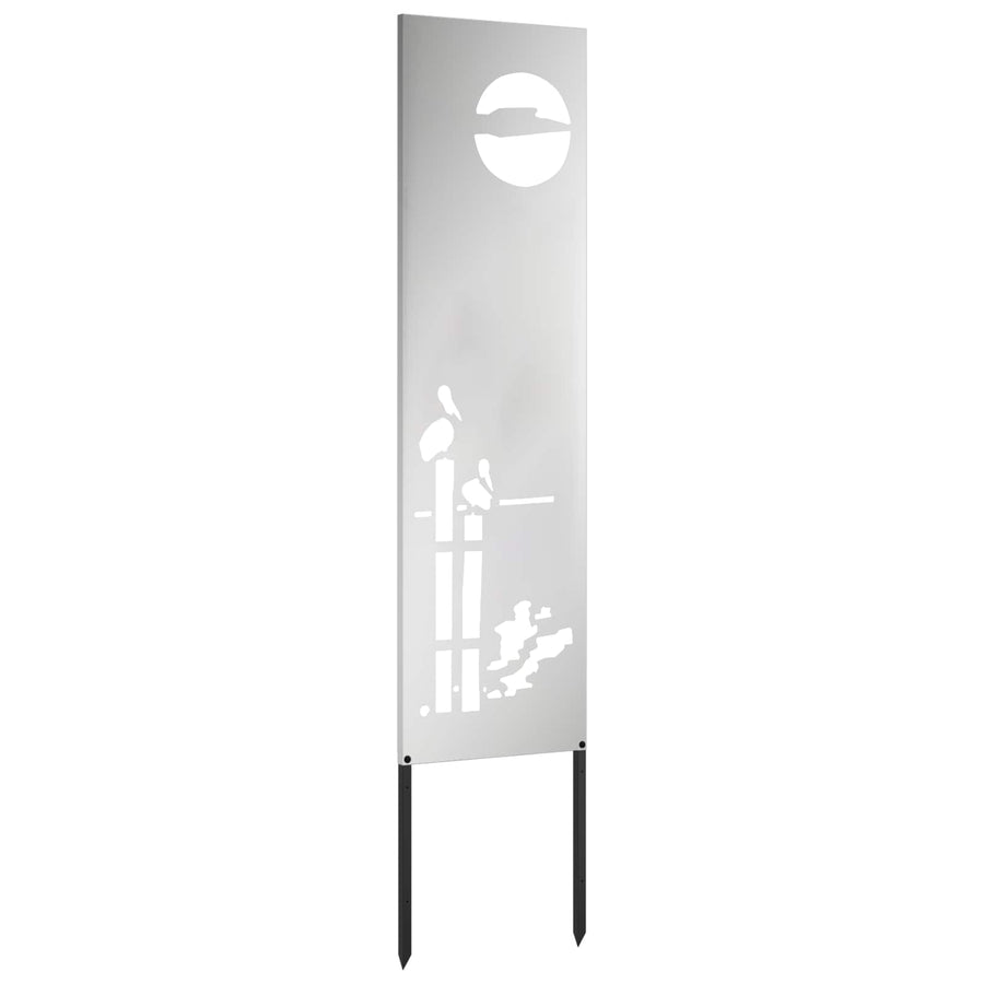 Tuin Privacy Screen Zilver 32 x 140 cm Gegalvaniseerd staal