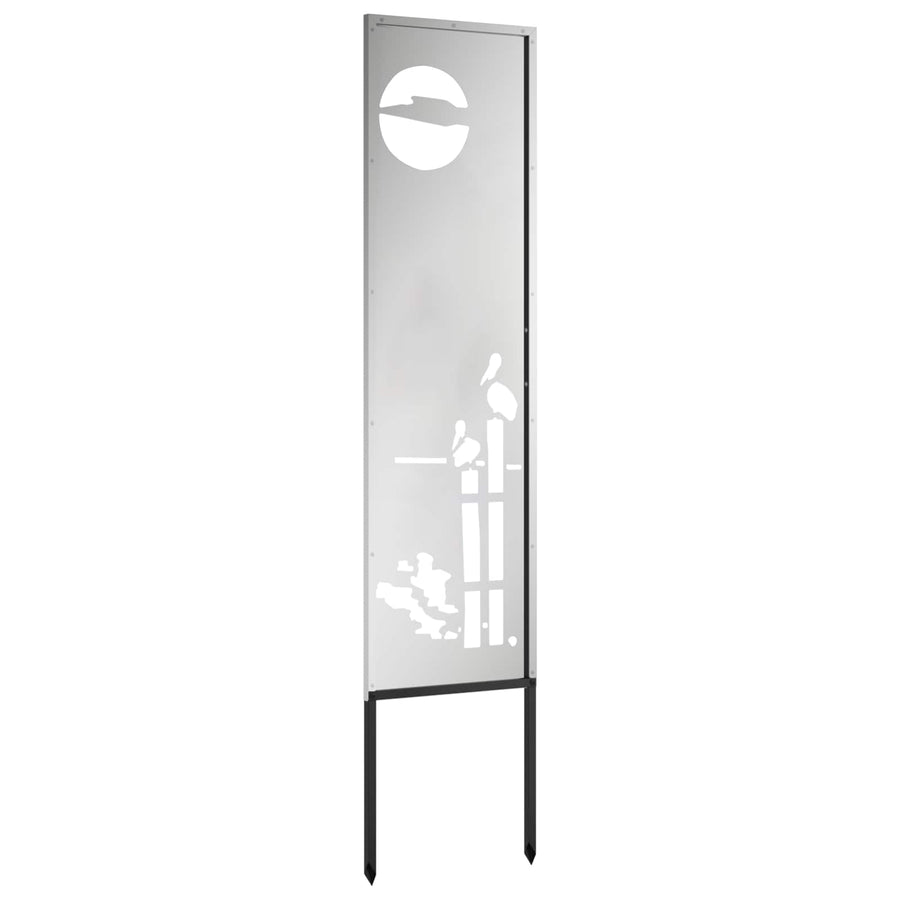 Tuin Privacy Screen Zilver 32 x 140 cm Gegalvaniseerd staal