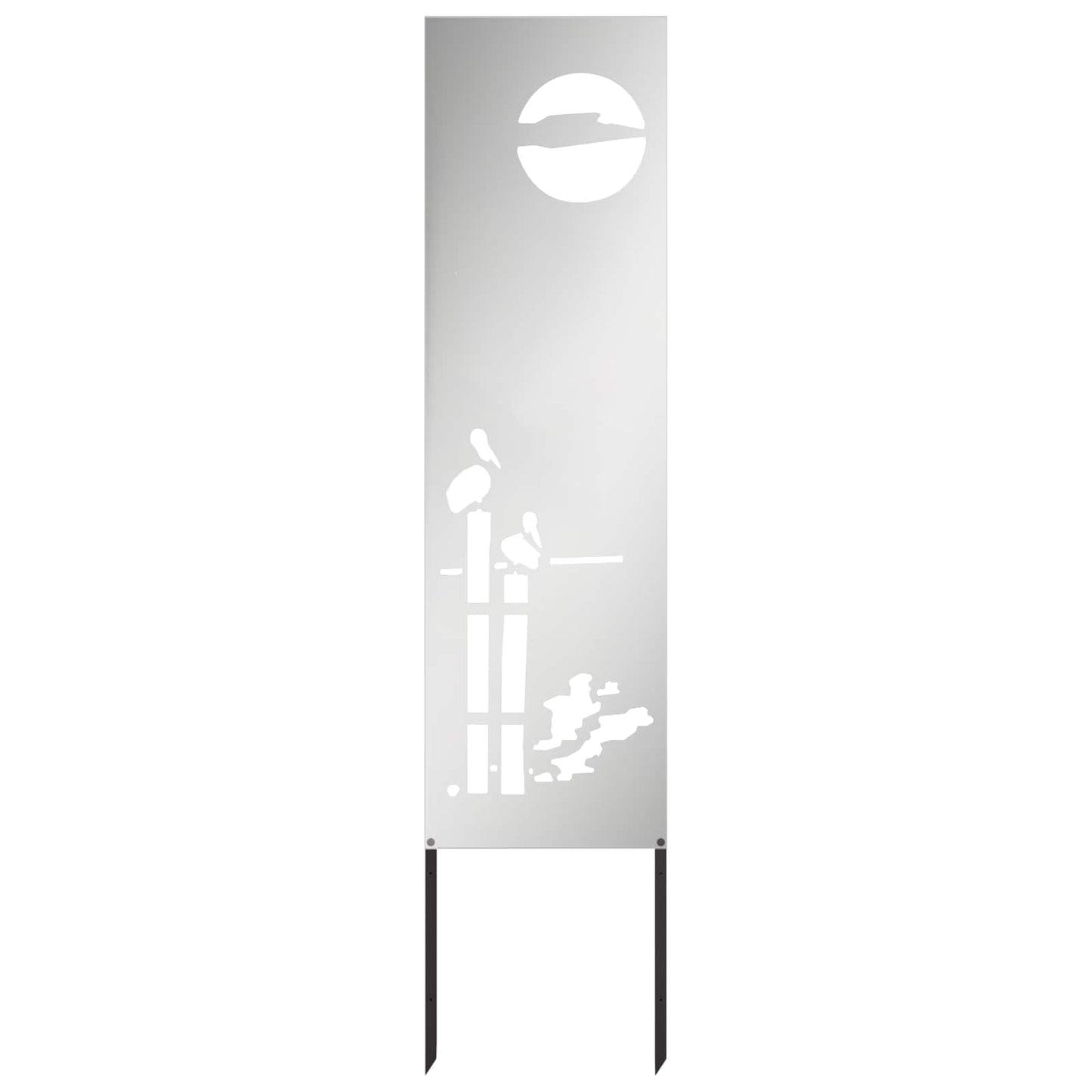 Tuin Privacy Screen Zilver 32 x 140 cm Gegalvaniseerd staal