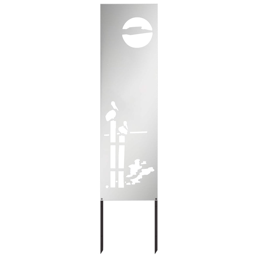 Tuin Privacy Screen Zilver 32 x 140 cm Gegalvaniseerd staal