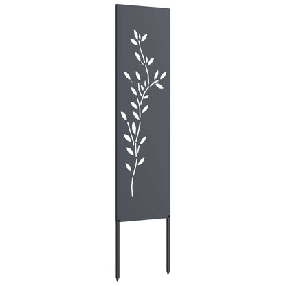 Tuin Privacy Screen Antraciet 32 x 140 cm Koudgewalst staal