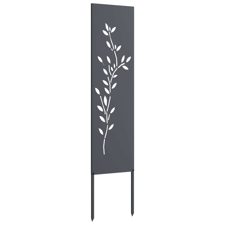 Tuin Privacy Screen Antraciet 32 x 140 cm Koudgewalst staal