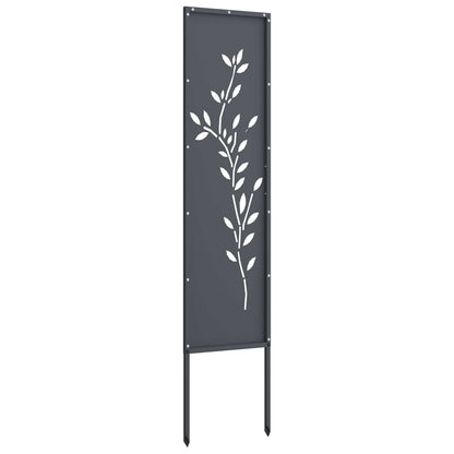 Tuin Privacy Screen Antraciet 32 x 140 cm Koudgewalst staal