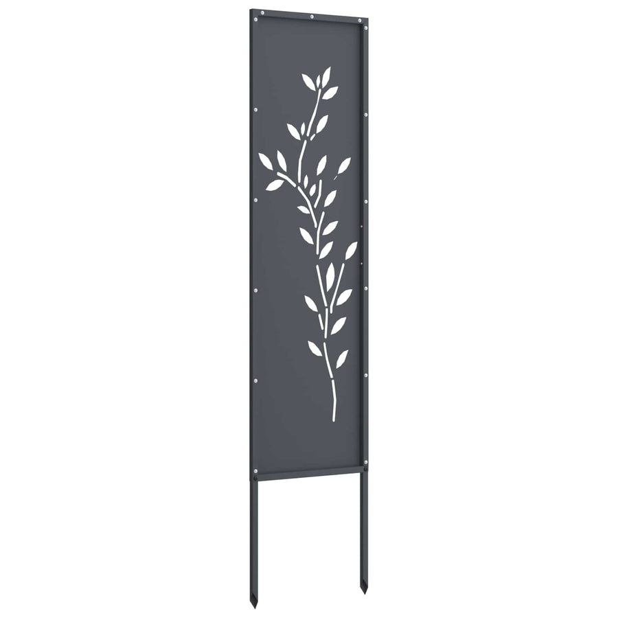 Tuin Privacy Screen Antraciet 32 x 140 cm Koudgewalst staal