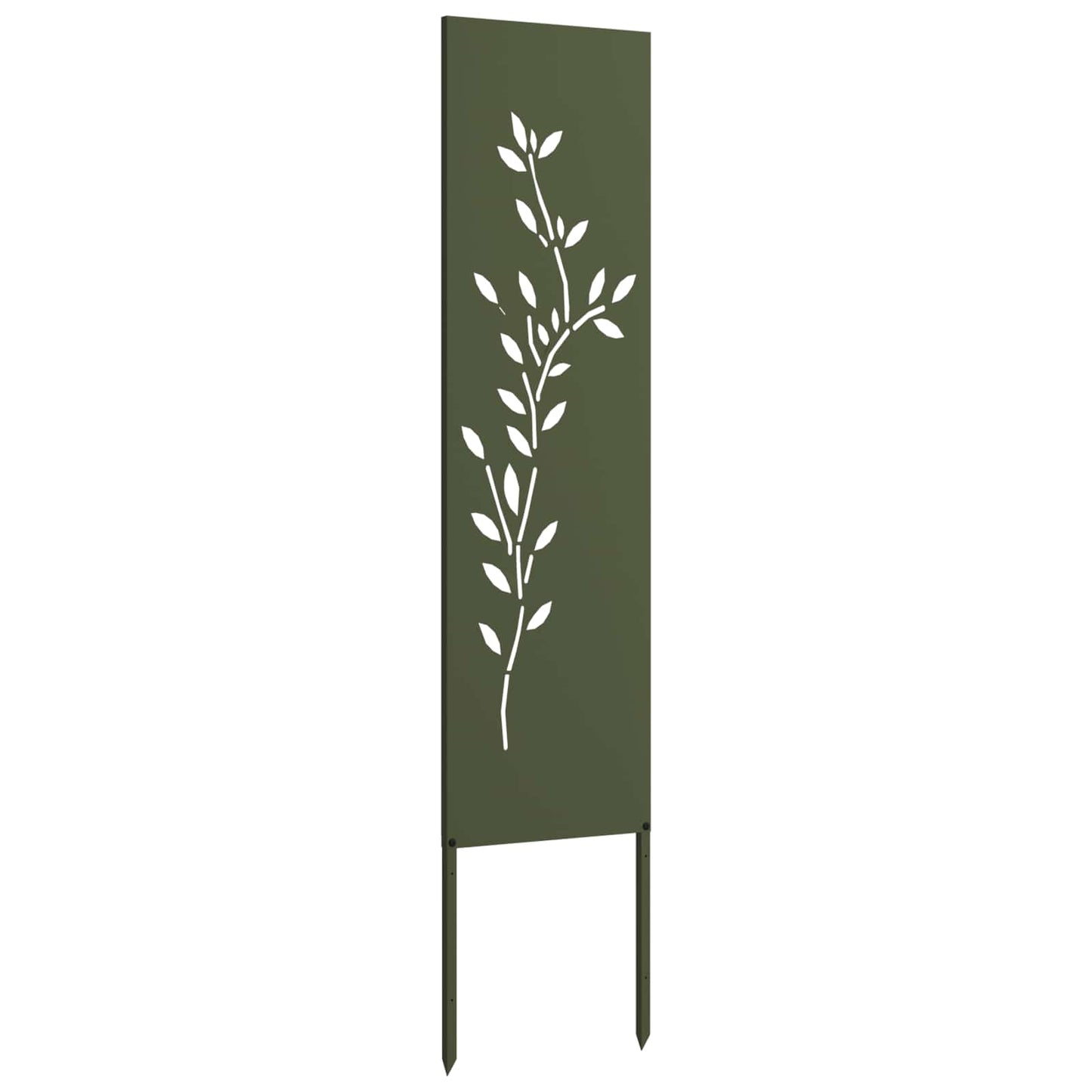 Tuin Privacy Screen Olijfgroen 32 x 140 cm Koudgewalst staal
