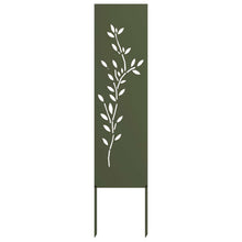 Tuin Privacy Screen Olijfgroen 32 x 140 cm Koudgewalst staal