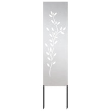 Tuin decoratief paneel Zilver 32 x 140 cm Roestvrijstaal