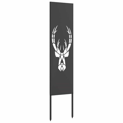 Tuin decoratief paneel Zwart 32 x 140 cm Koudgewalst staal