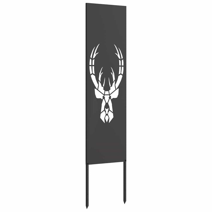 Tuin decoratief paneel Zwart 32 x 140 cm Koudgewalst staal