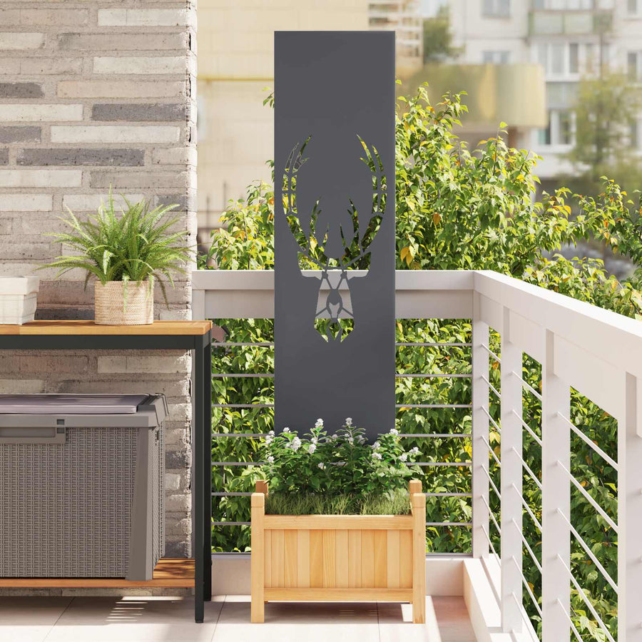Tuin Privacy Screen Antraciet 32 x 140 cm Koudgewalst staal