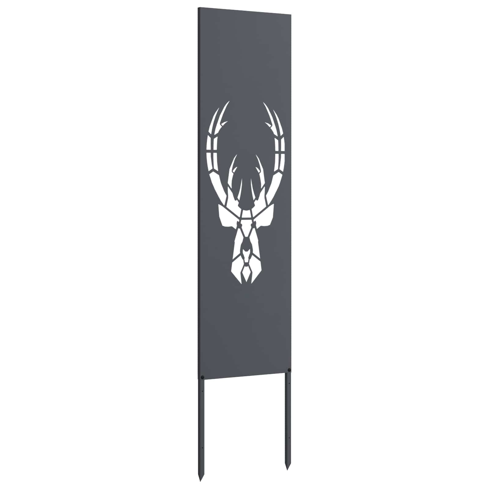 Tuin Privacy Screen Antraciet 32 x 140 cm Koudgewalst staal