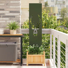Tuin Privacy Screen Olijfgroen 32 x 140 cm Koudgewalst staal