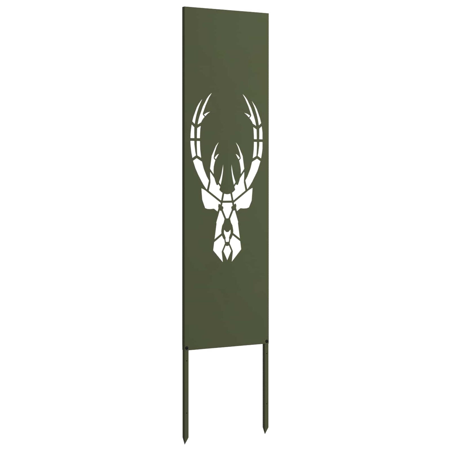 Tuin Privacy Screen Olijfgroen 32 x 140 cm Koudgewalst staal