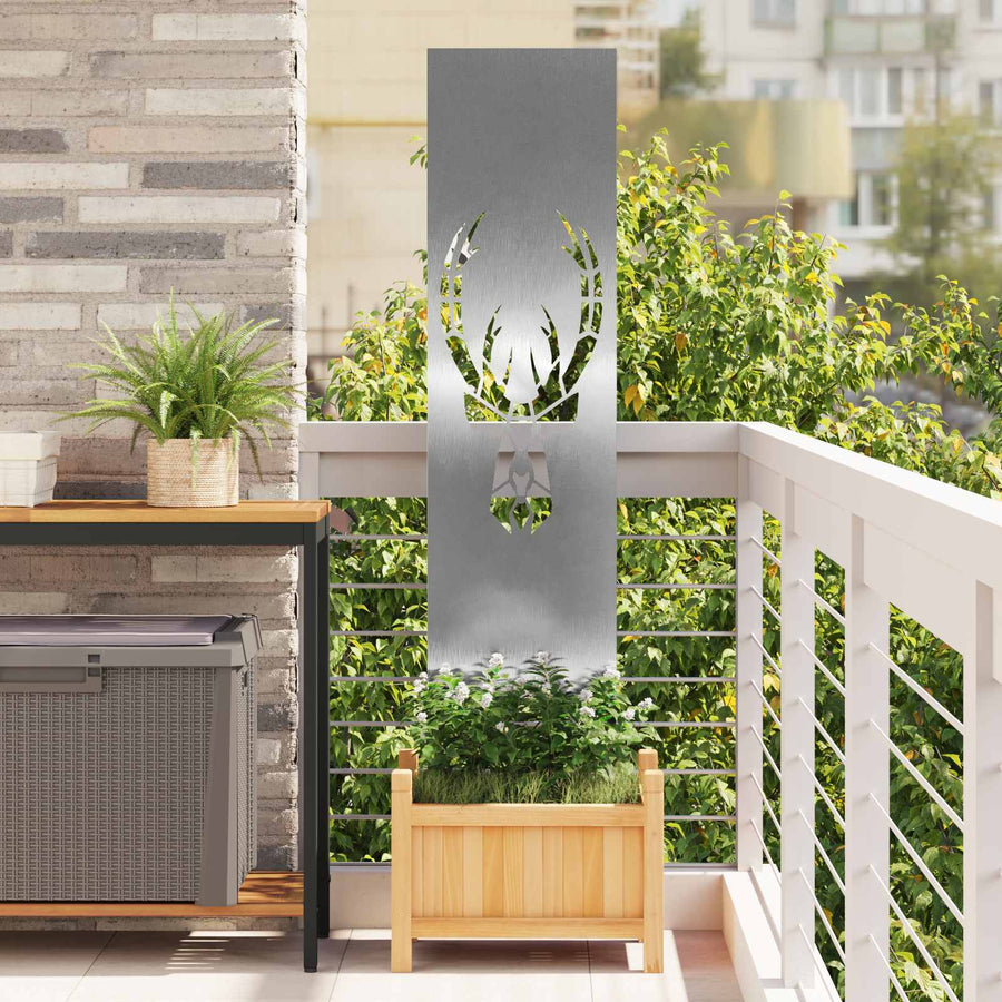 Tuin Privacy Screen Zilver 32 x 140 cm Roestvrij staal