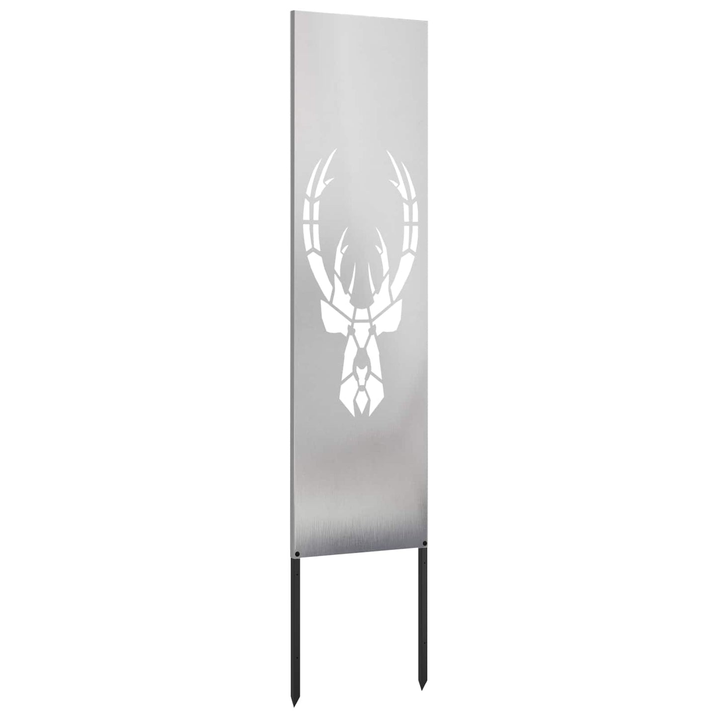 Tuin Privacy Screen Zilver 32 x 140 cm Roestvrij staal