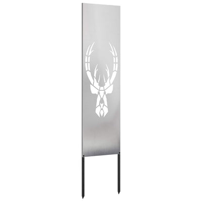 Tuin Privacy Screen Zilver 32 x 140 cm Roestvrij staal
