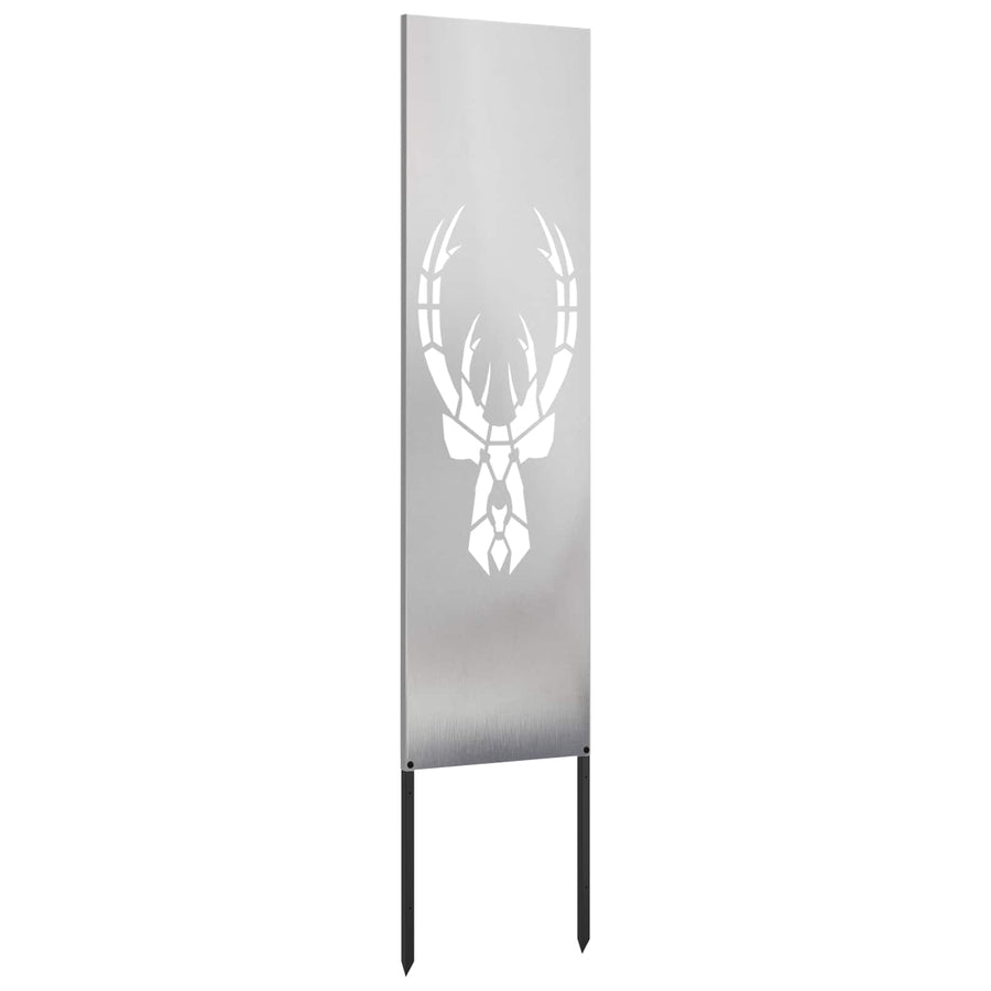 Tuin Privacy Screen Zilver 32 x 140 cm Roestvrij staal