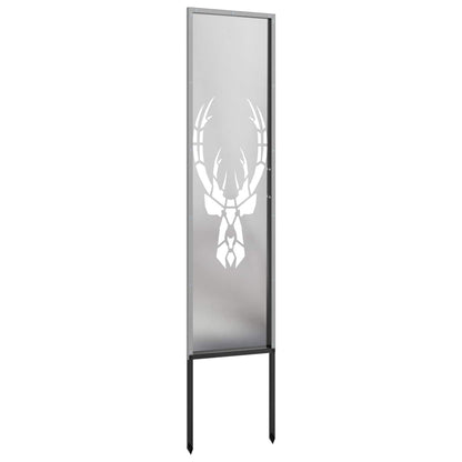 Tuin Privacy Screen Zilver 32 x 140 cm Roestvrij staal