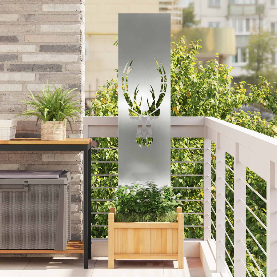 Tuin Privacy Screen Zilver 32 x 140 cm Gegalvaniseerd staal