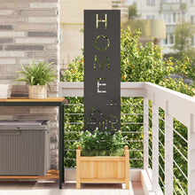 Tuin Privacy Screen Zwart 32 x 140 cm Koudgewalst staal