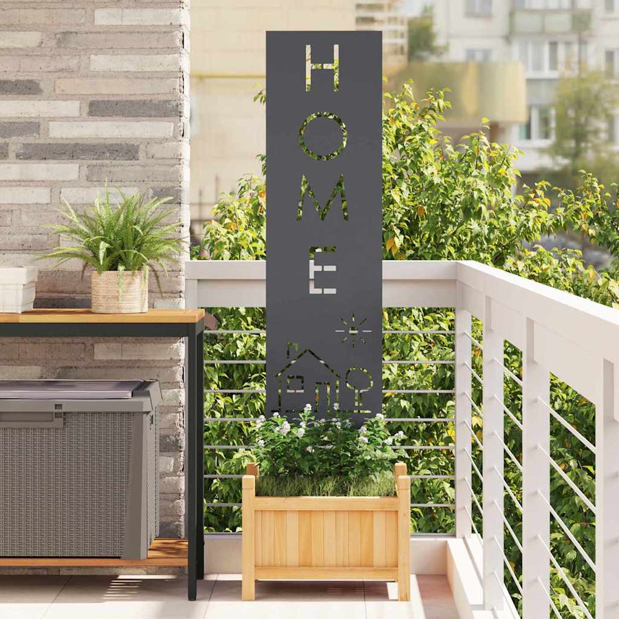 Tuin Privacy Screen Antraciet 32 x 140 cm Koudgewalst staal